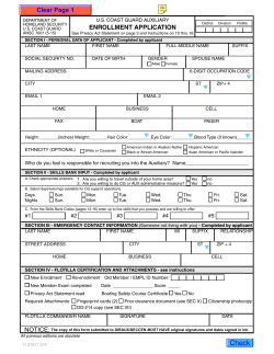 ANSC 7001 - USCGAUX District 7