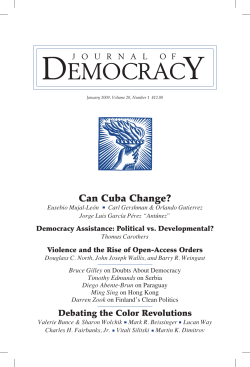 Can Cuba Change? - Journal of Democracy