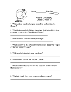 Name__________Number ____ Score ___/8 Weekly