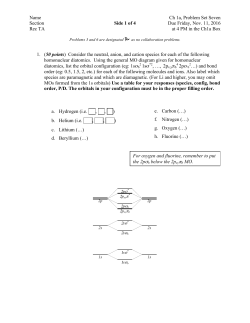 Problem Set 7 - Chemweb works!