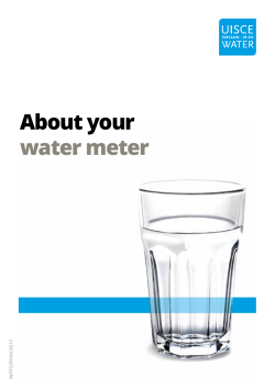 About your water meter