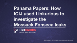 Panama Papers: How ICIJ used Linkurious to investigate the