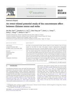 An event-related potential study of the concreteness effect between