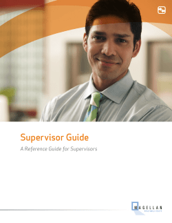 Magellan EAP Supervisor Handbook - MCCS-SC