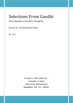 Selections From Gandhi.