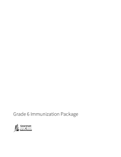 Grade 6 Immunization Package