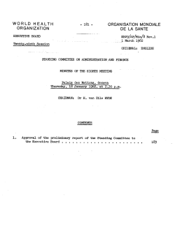 ORGANISATION MONDIALE DE LA SANTE EB29/AP/M&Iacute;II/8 Rev.l