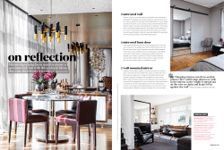 on reflection - Cary Bernstein Architect