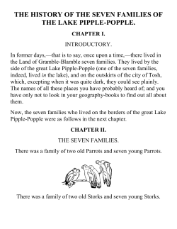 the history of the seven families of the lake pipple-popple.