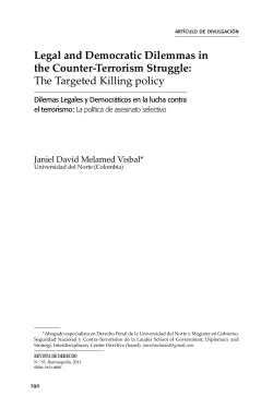 Legal and Democratic Dilemmas in the Counter