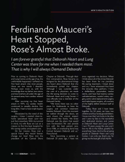 Ferdinando Mauceri`s Heart Stopped, Rose`s Almost Broke.