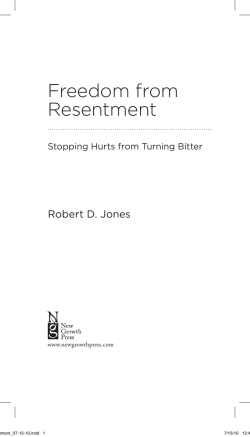 Freedom from Resentment