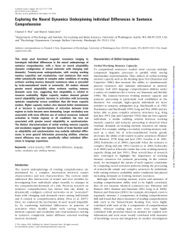 (2011). Exploring the neural dynamics underpinning individual