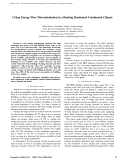 Urban Energy Flow Microsimulation in a Heating