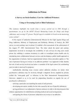 Addictions in Prison