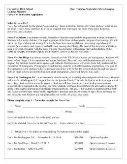 submit an application - Carondelet High School