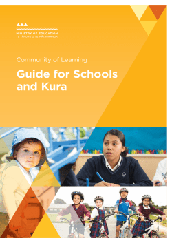 Communities of Learning Guide for Schools and Kura