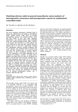 Omitting nitrous oxide in general anaesthesia: meta