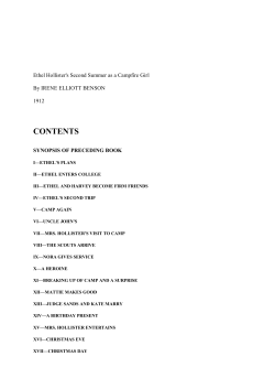 Ethel Hollister`s Second Summer As A Campfire Girl