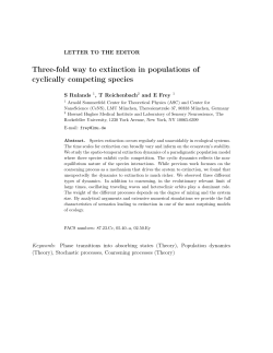 Three-fold way to extinction in populations of