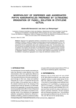 MORPHOLOGY OF DISPERSED AND AGGREGATED PVP