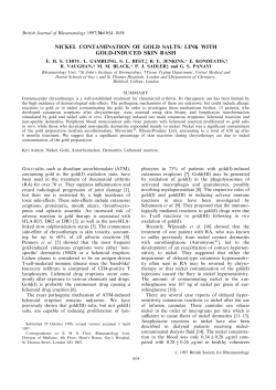 Nickel Contamination of Gold Salts: Link with Gold