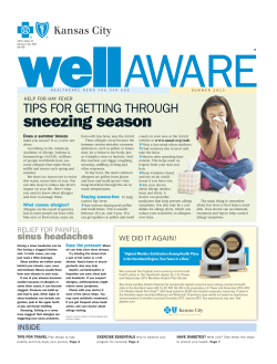 sneezing season - Blue Cross Blue Shield of Kansas City