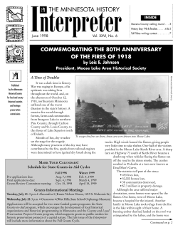Interpreter &bull; June 1998 - Minnesota Historical Society