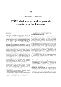 COBE, dark matter and large-scale structure in the Universe