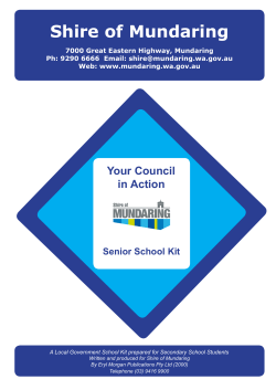Senior School Kit - Shire of Mundaring