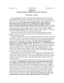 matthew 10:24-33 - Good Shepherd Lutheran Church