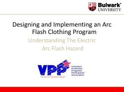Designing and Implementing an Arc Flash Clothing Program