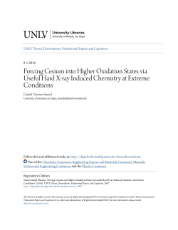Forcing Cesium into Higher Oxidation States via Useful Hard X