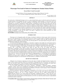 Picaresque Novel and its Status in Contemporary Iranian Science