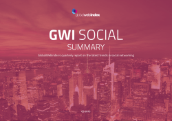 GWI SOCIAL - GlobalWebIndex