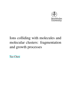 Ions colliding with molecules and molecular clusters: fragmentation