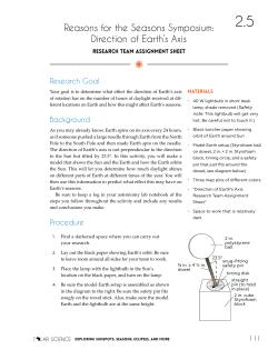 Reasons for the Seasons Symposium: Direction of Earth`s Axis