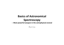 Supplement: Spectroscopy