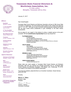 Sponsor and Vendor Information