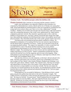 The faithful prosper while the faithless fall. Small Group Study Guide