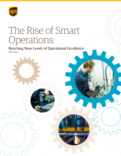 The Rise of Smart Operations