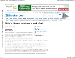 TheStar.com | Sports | Sittler`s 10-point game