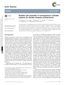 Bistable self-assembly in homogeneous colloidal