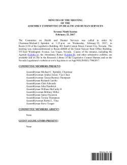 Minutes - Nevada Legislature