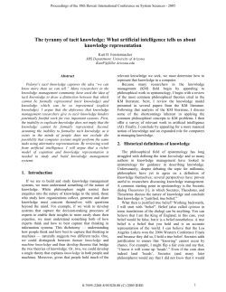 The tyranny of tacit knowledge: What artificial intelligence tells us