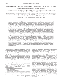 Parallel-Stranded DNA with Mixed AT/GC