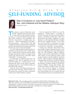 Was It Confusion or Just Good Politics? Sen. John Edwards and the