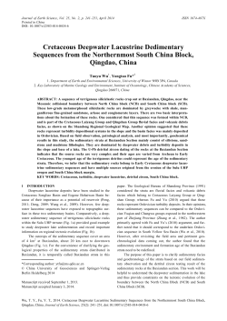 Cretaceous Deepwater Lacustrine Dedimentary Sequences from the