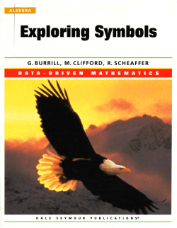 Exploring Symbols - American Statistical Association