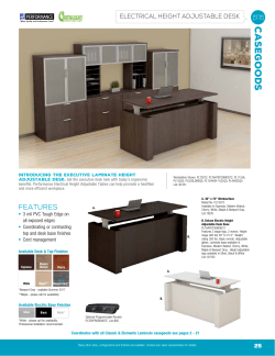 Desks - Height Adjustable